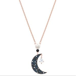 Authentic Swarovski Symbolic Moon Pendant And Star